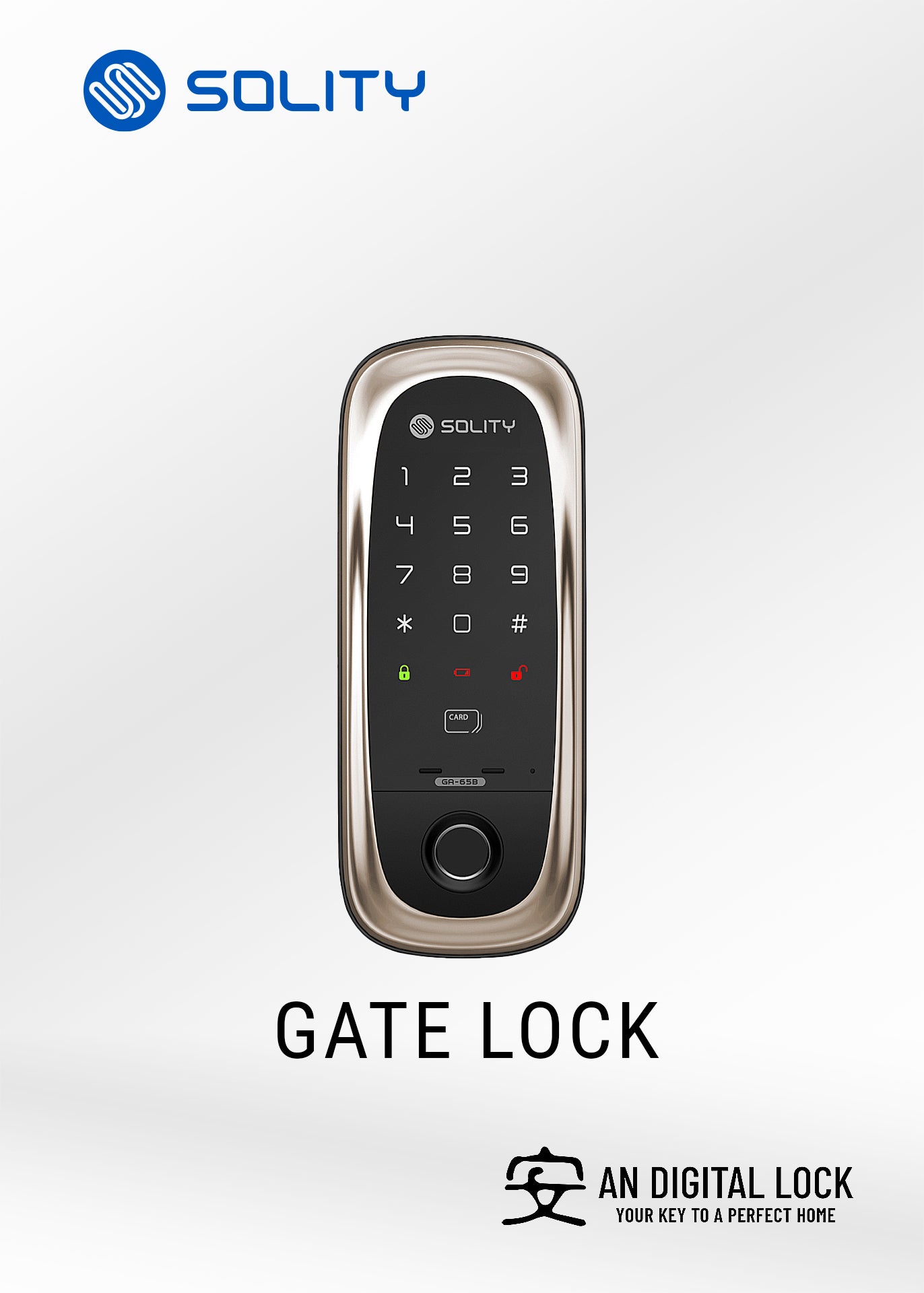 SOLITY GD-65BK (Gate Lock) Solity