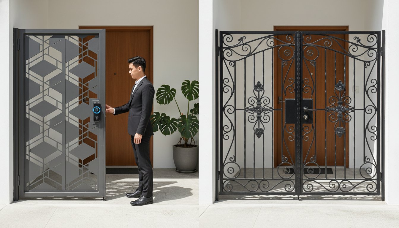 Mild Steel Gate vs Wrought Iron Gate Singapore: The Ultimate 2026 Comparison Guide