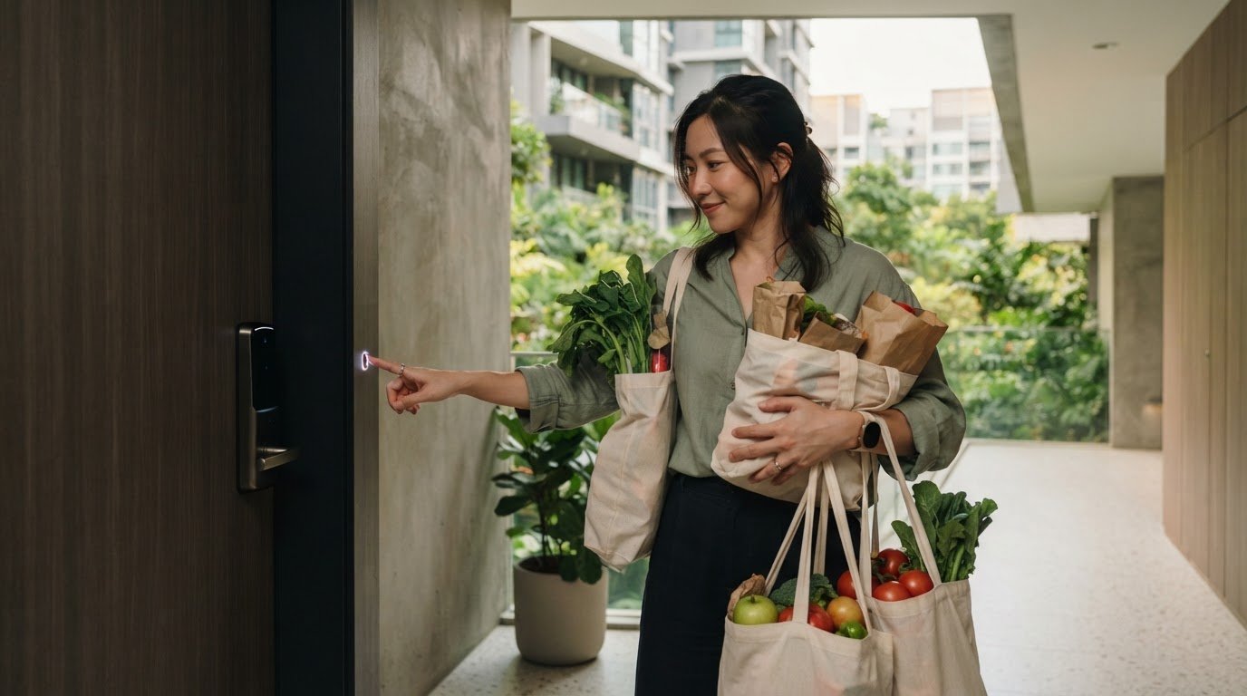 One-Touch Entry for When Your Hands Are Full with Groceries