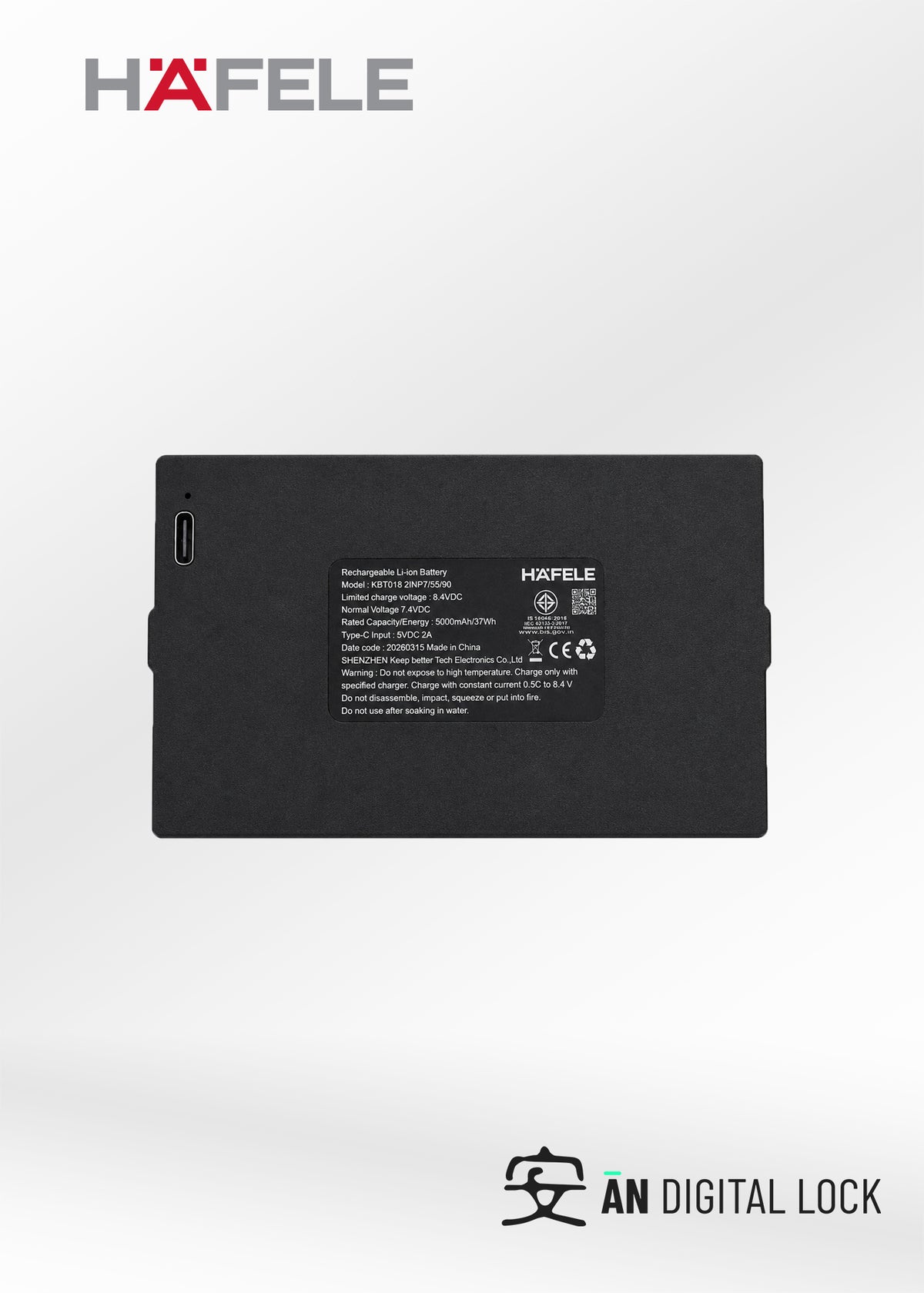 Hafele Rechargeable Li-Ion Battery