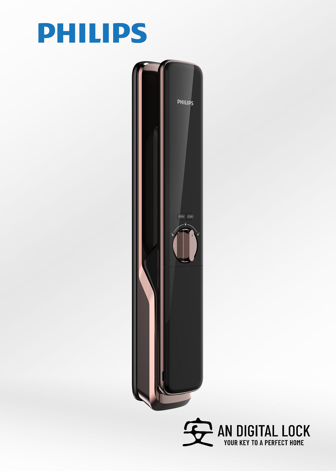 Bundle C14: Philips Easykey 9300 Door Lock + Philips Easykey 5100-K Gate Lock Philips