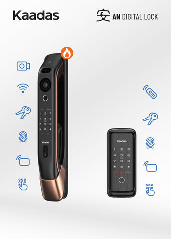 Kaadas K20 Pro Max Door Lock + Kaadas R8GD Gate Lock