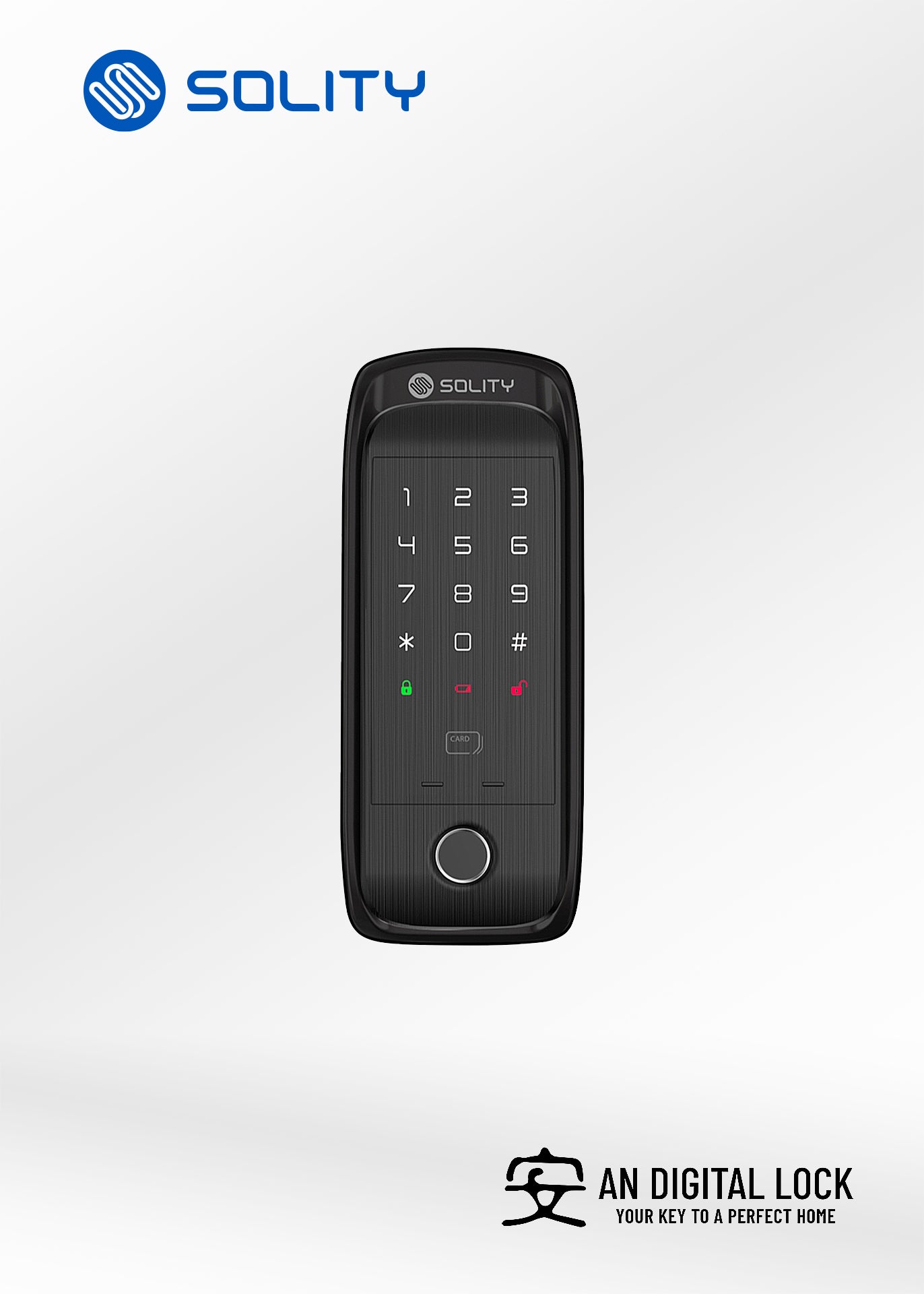 SOLITY GA-60BK Digital Door Lock Solity