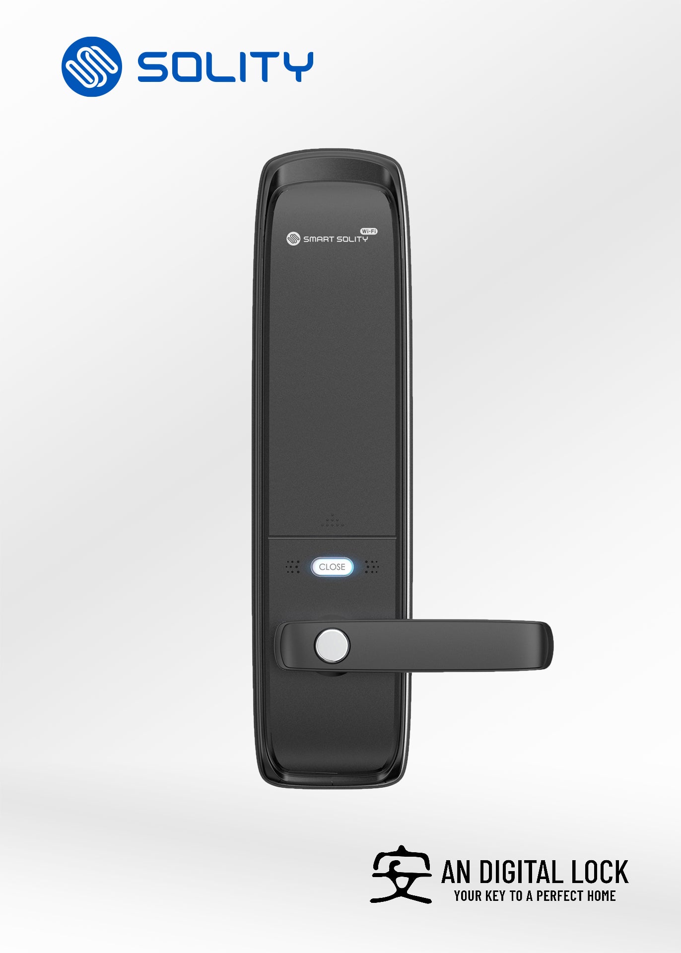 SOLITY GM-7000BK Door Lock + SOLITY GD-60BK Gate Lock + FREE SB MAILBOX LOCK Solity