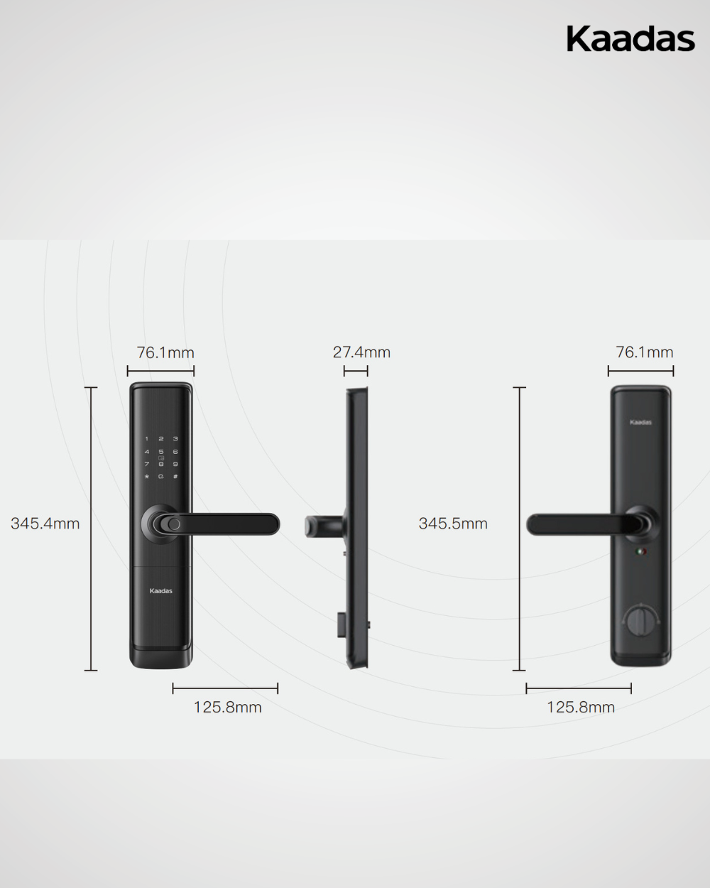 Bundle B4: Kaadas S110-5W Door Lock + Kaadas R8GD Door Lock Kaadas