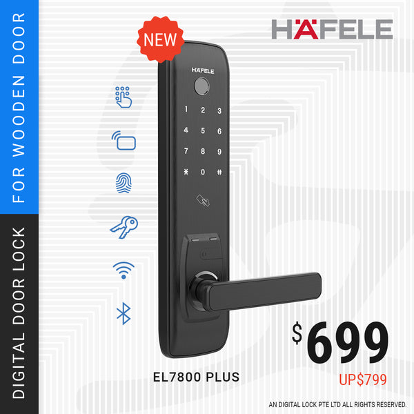 ANNIVERSARY PROMO: HAFELE EL7800 PLUS Digital Door Lock