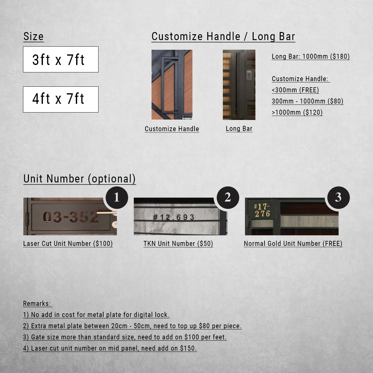 Metal Gate: ADL080 AN Digital Lock