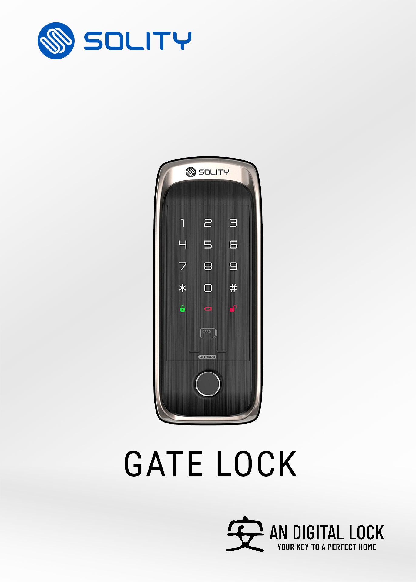 SOLITY GD-60BK Gate Lock + FREE SOLITY GA-60BK Door Lock Solity