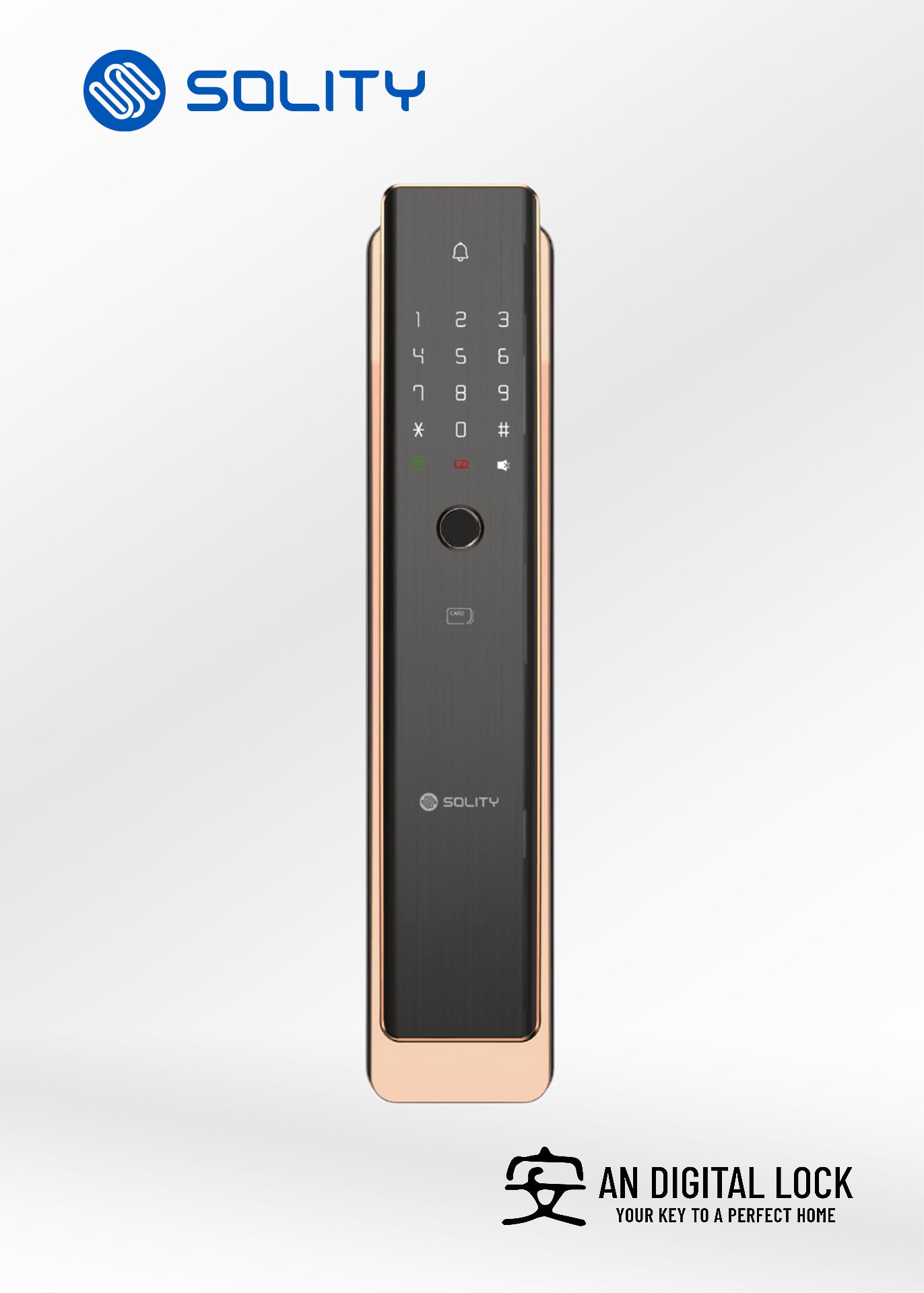 SOLITY GEA-1000BK Digital Door Lock