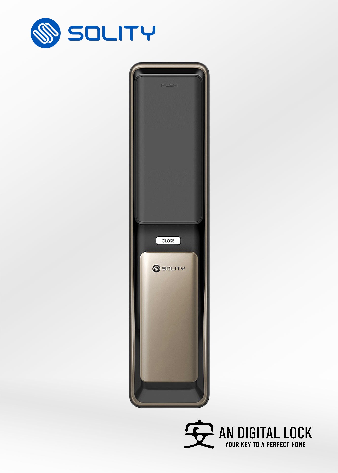 SOLITY GP-6000BK Digital Door Lock Solity
