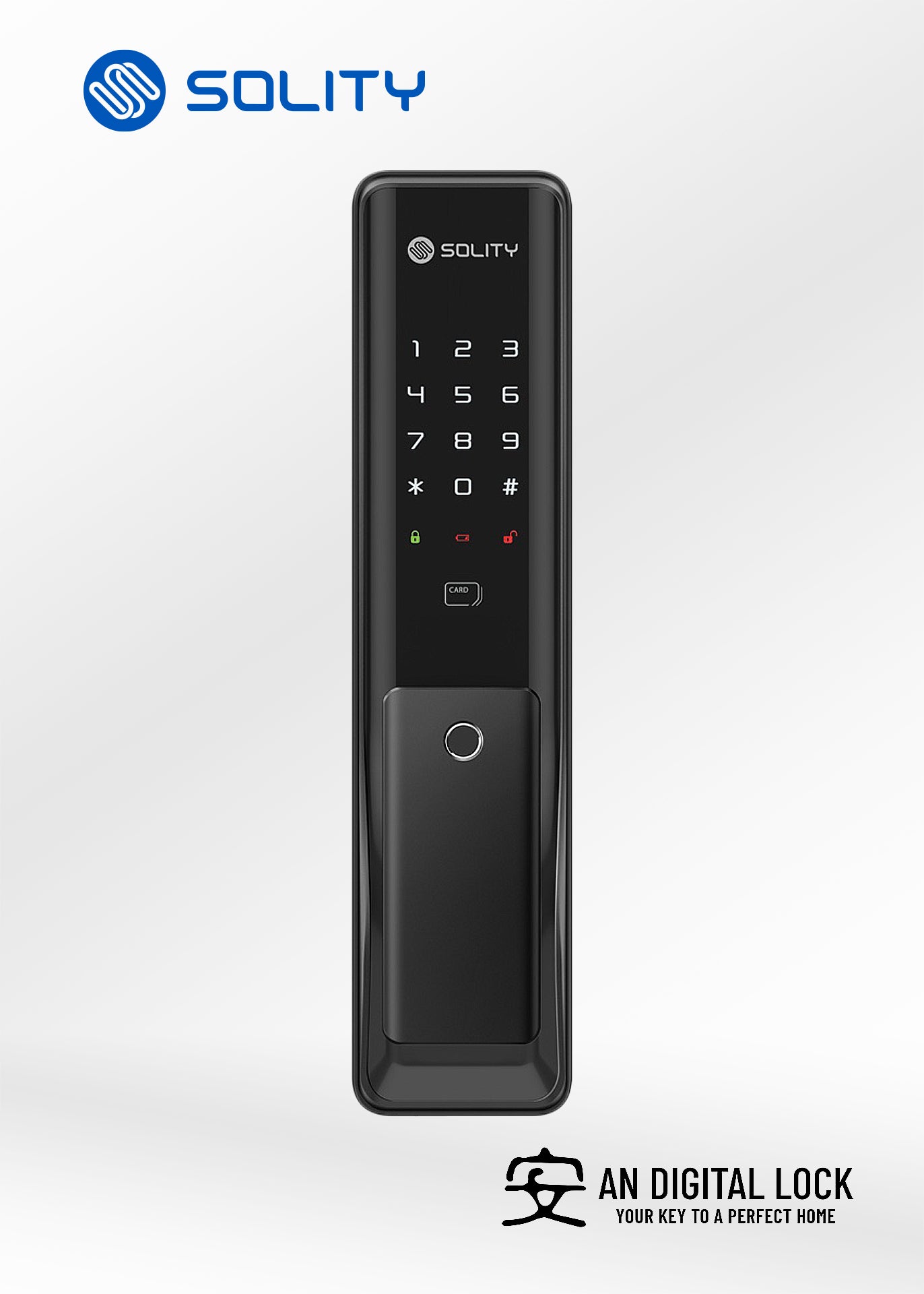SOLITY GP-6000BK Door Lock + SOLITY GD-60BK Gate Lock + FREE SB MAILBOX LOCK Solity