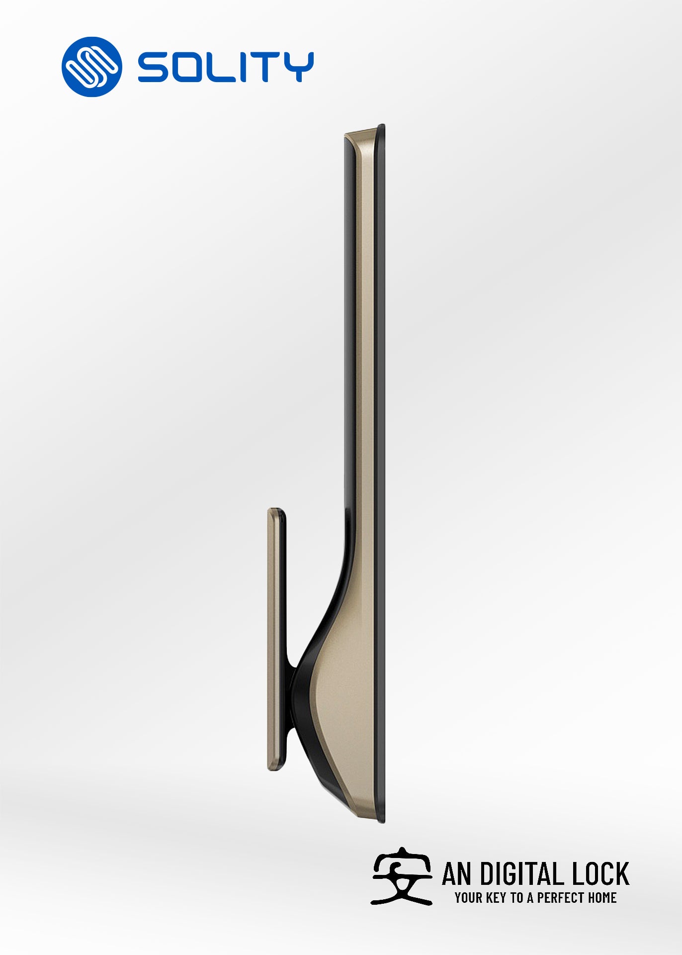 SOLITY GP-6000BK Digital Door Lock Solity