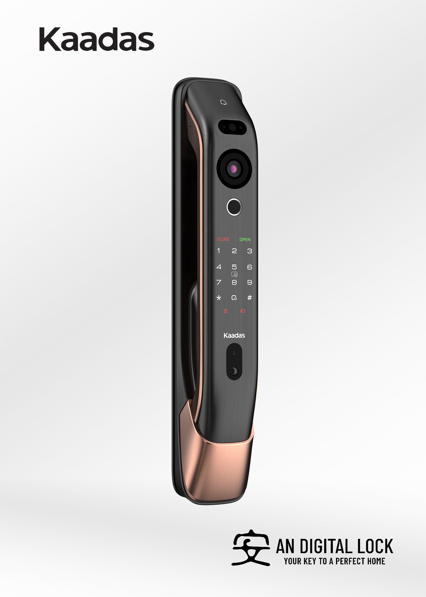 Bundle C12: Kaadas K20 Pro Door Lock + Kaadas R8GD Gate Lock Kaadas