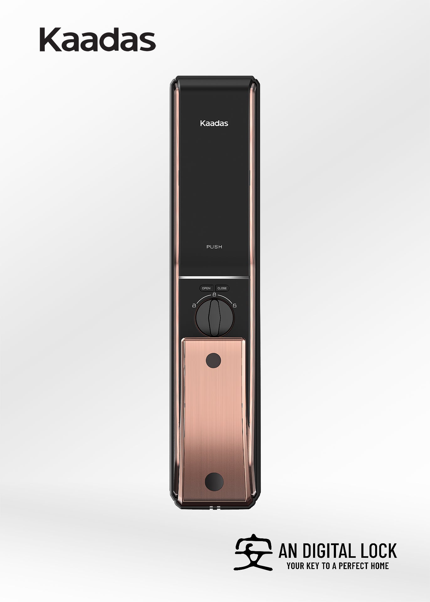 Bundle C4: Kaadas K9-5W Door Lock + Kaadas R8GD Gate Lock Kaadas