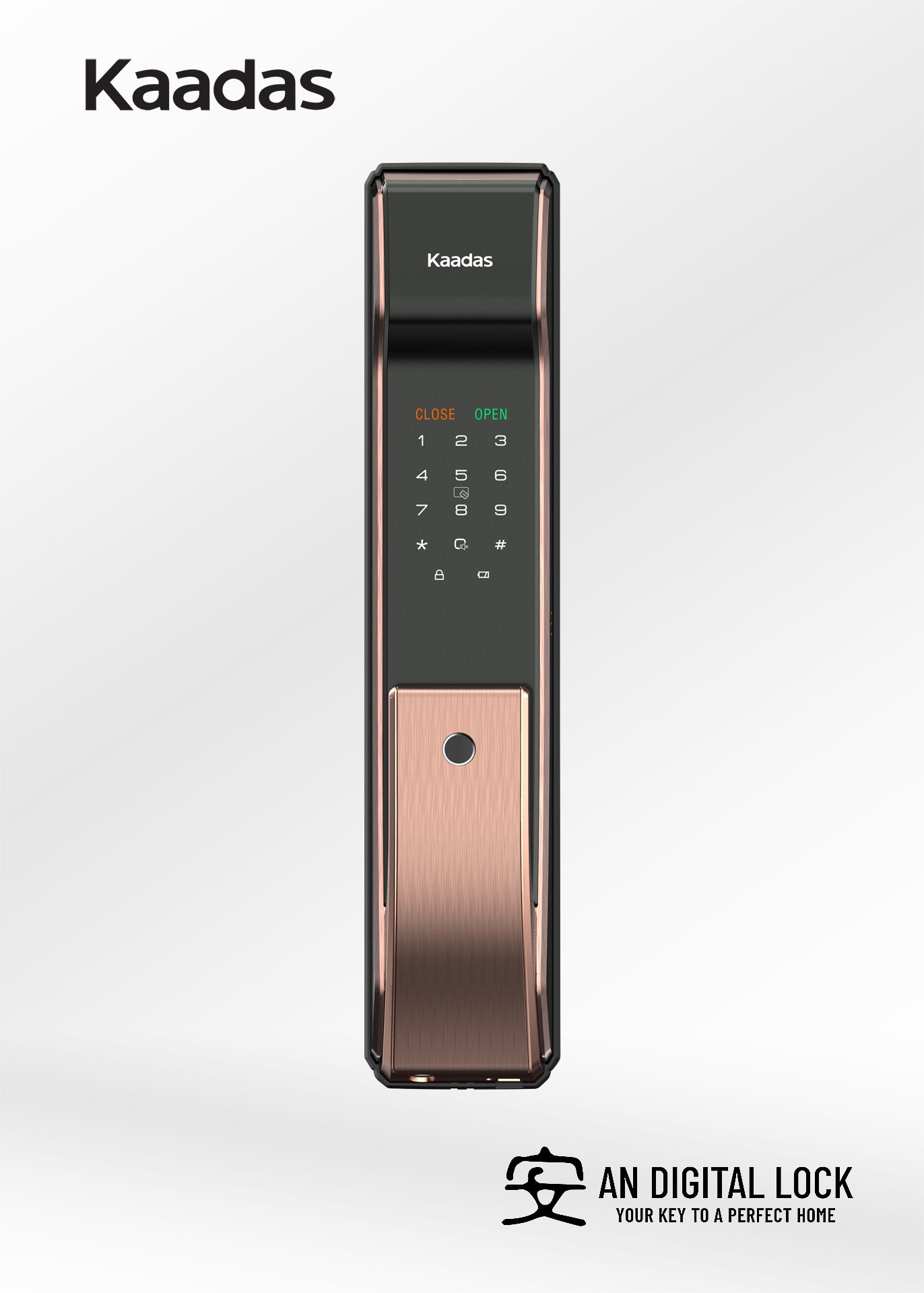 Bundle C4: Kaadas K9-5W Door Lock + Kaadas R8GD Gate Lock Kaadas