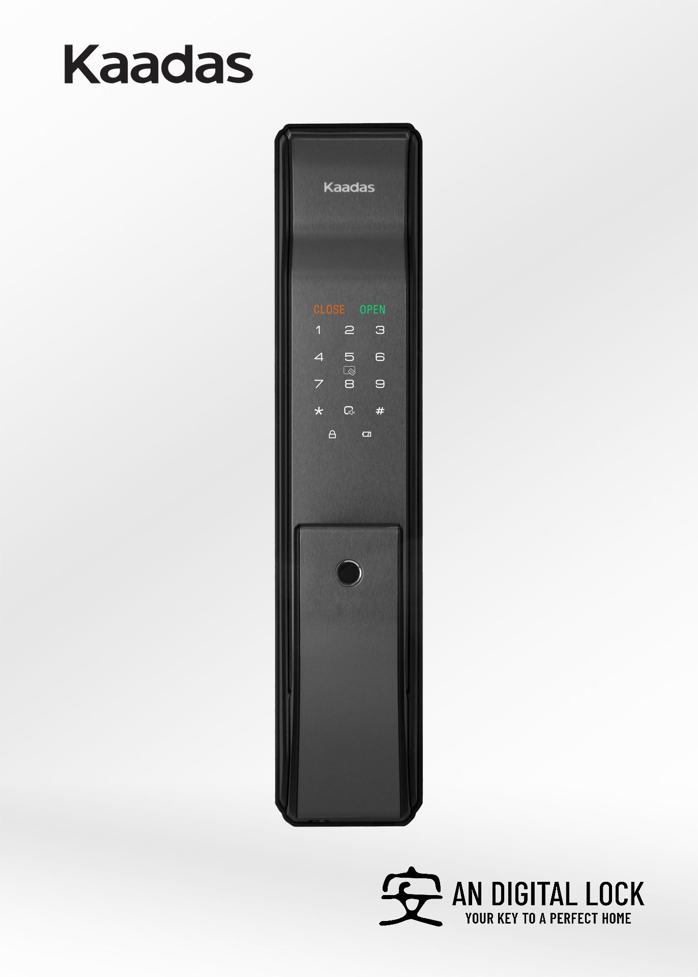Bundle C4: Kaadas K9-5W Door Lock + Kaadas R8GD Gate Lock Kaadas