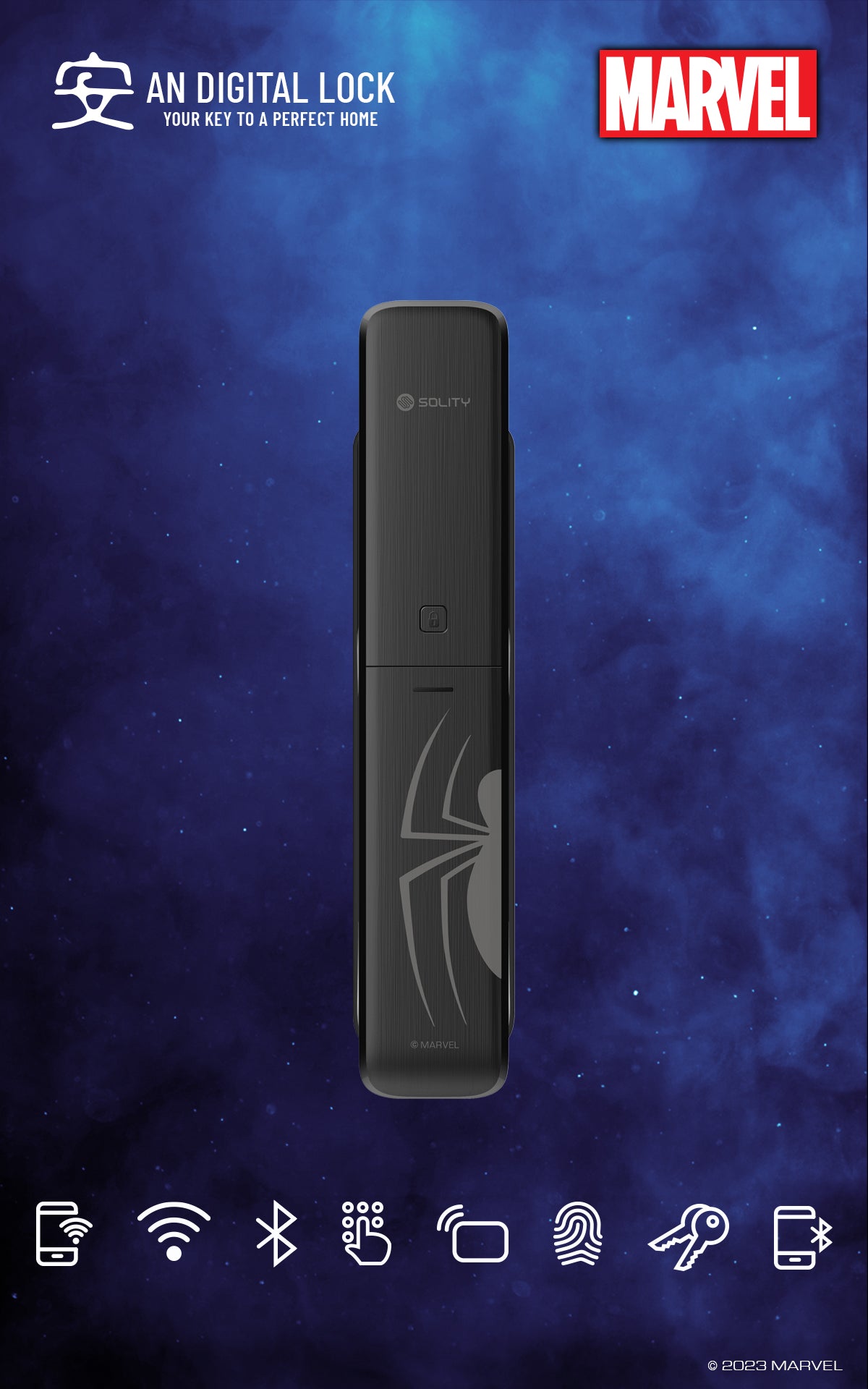 MARVEL MV-3000BK - SPIDER-MAN Digital Door Lock Marvel