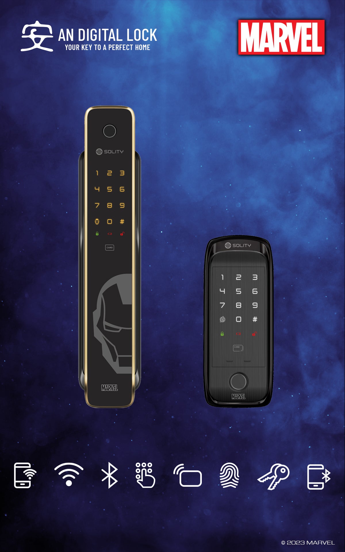 Bundle C16: MARVEL MV-3000BK Door Lock + MARVEL MV-30A Gate Lock | AN ...