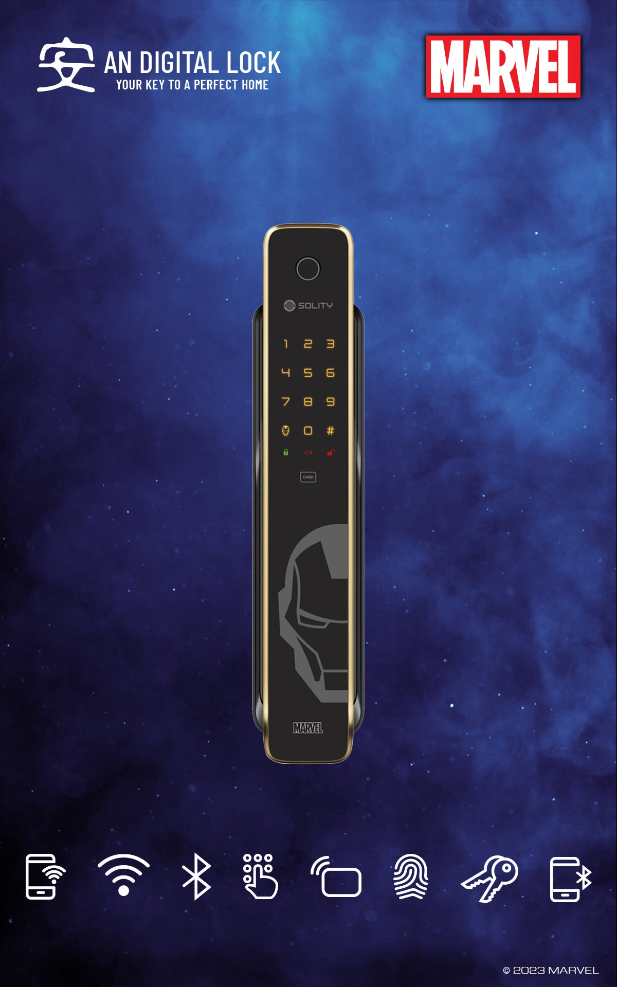 MARVEL MV-3000BK - SPIDER-MAN Digital Door Lock Marvel
